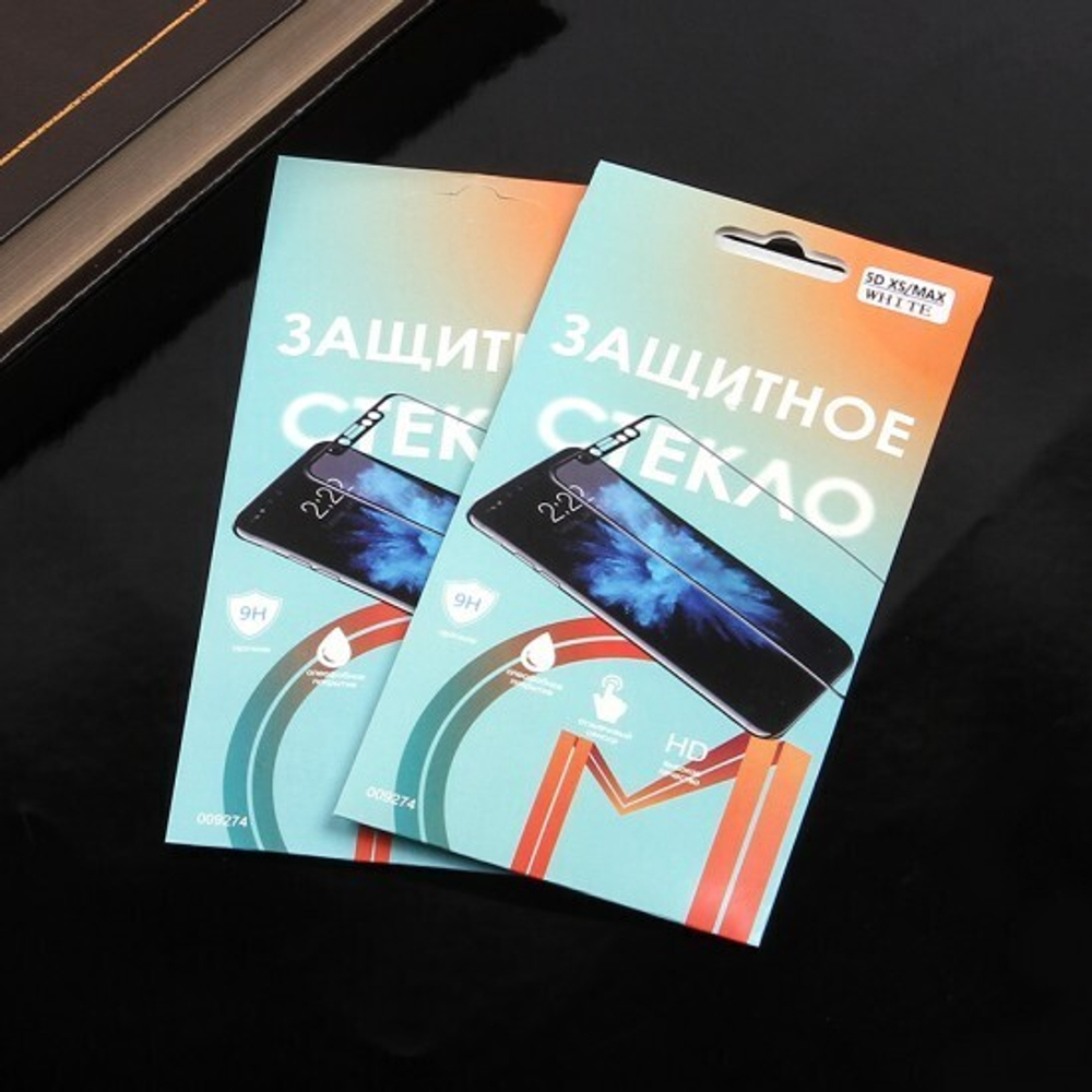 Защитное стекло 5D для iPhone XS Max/11 Pro Max на полный экран, 009274-1 Черный