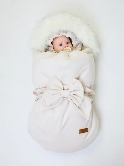 Конверт на выписку новорождённому зимний