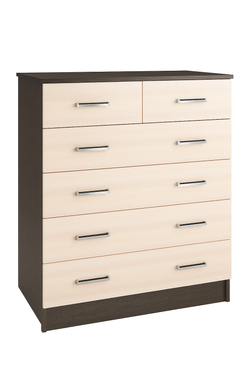 Комод большой Катрин 5, венге/дуб молочный