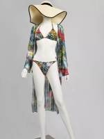 купальник раздельный 3 в 1 туника-халат пляжный