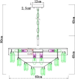 Подвесная люстра Arte Lamp ANNABELLE A1008LM-8GO