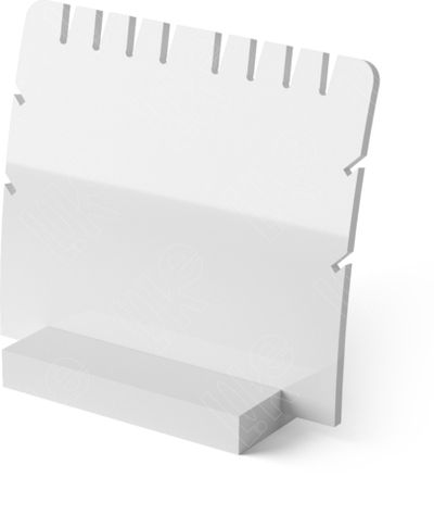 Подставка акриловая для подвесок/браслетов/6 прорезей сверху/2 пары прорезей по бокам/ПЭТ карман