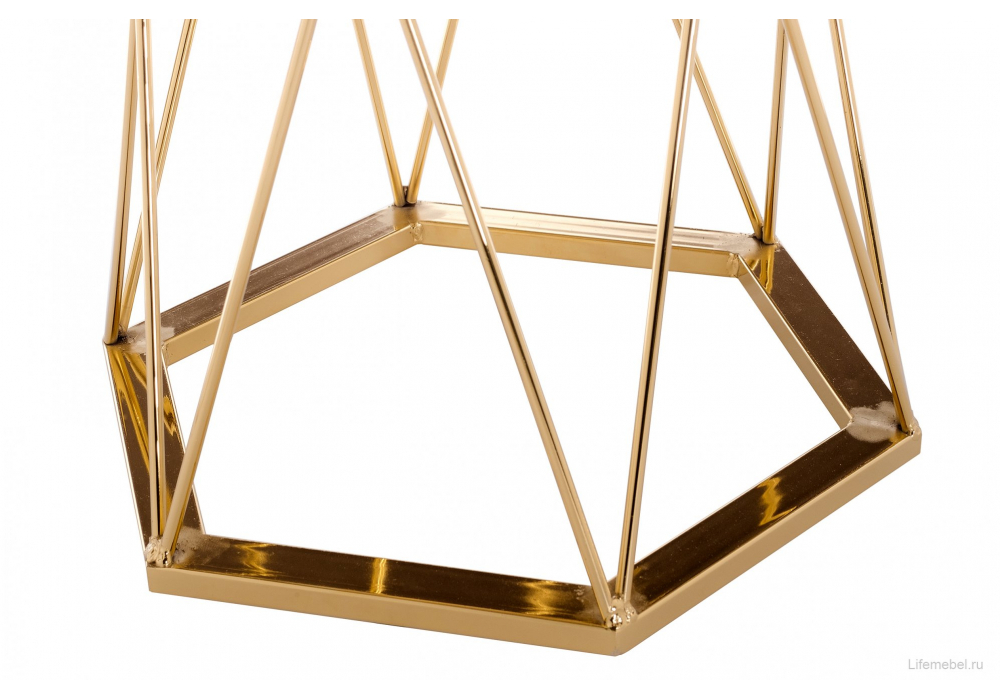 Стол деревянный Woodville Melan white, gold