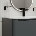 Тумба с раковиной Iddis Edifice 80 EDI80D0i95K темно-серая