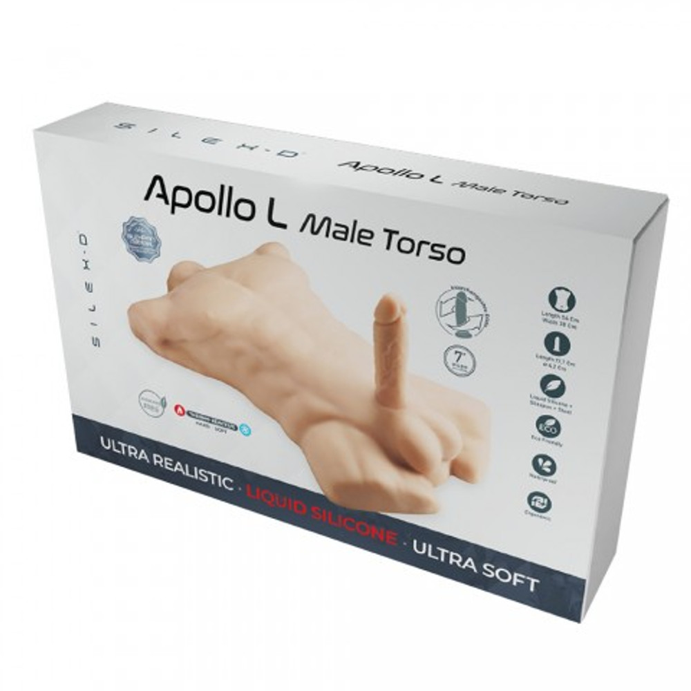 Реалистичный мужской торс Apollo от Silexd (L: длина 54 см, высота 11 см, ширина 38 см)