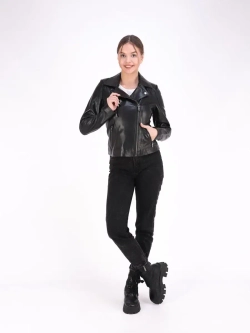 Косуха кожаная куртка женская Турция