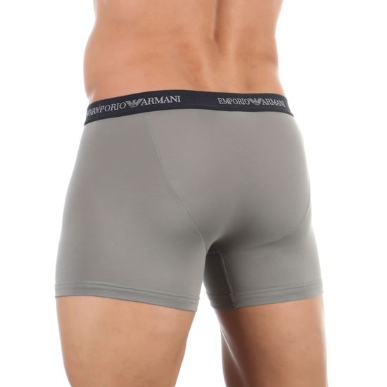 Мужские трусы боксеры (черный, серый) набор из 2-х штук Emporio Armani 111210_CC717 03320