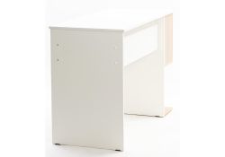 Письменный стол Дижон 110х50х75 белое тиснение / дуб сонома