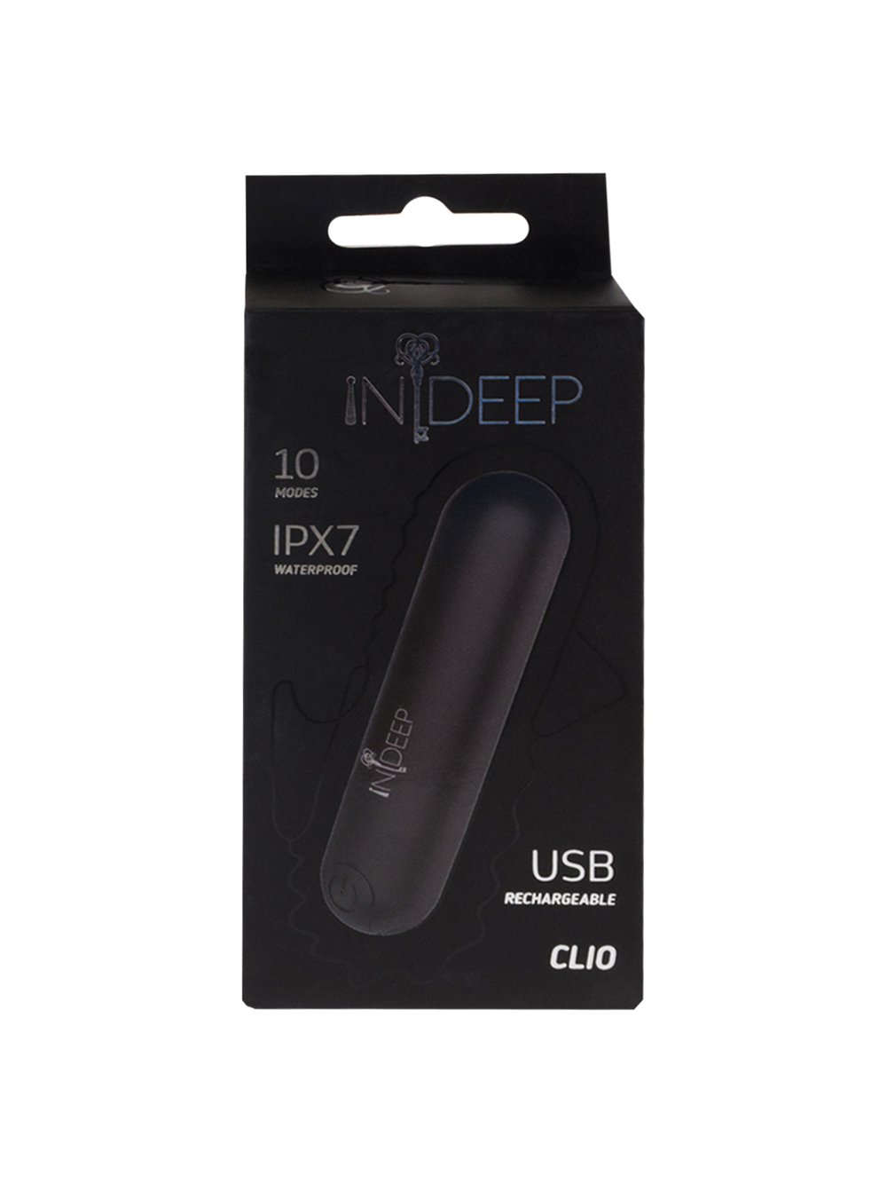 Перезаряжаемая вибропуля Indeep Clio Black 7705-03indeep