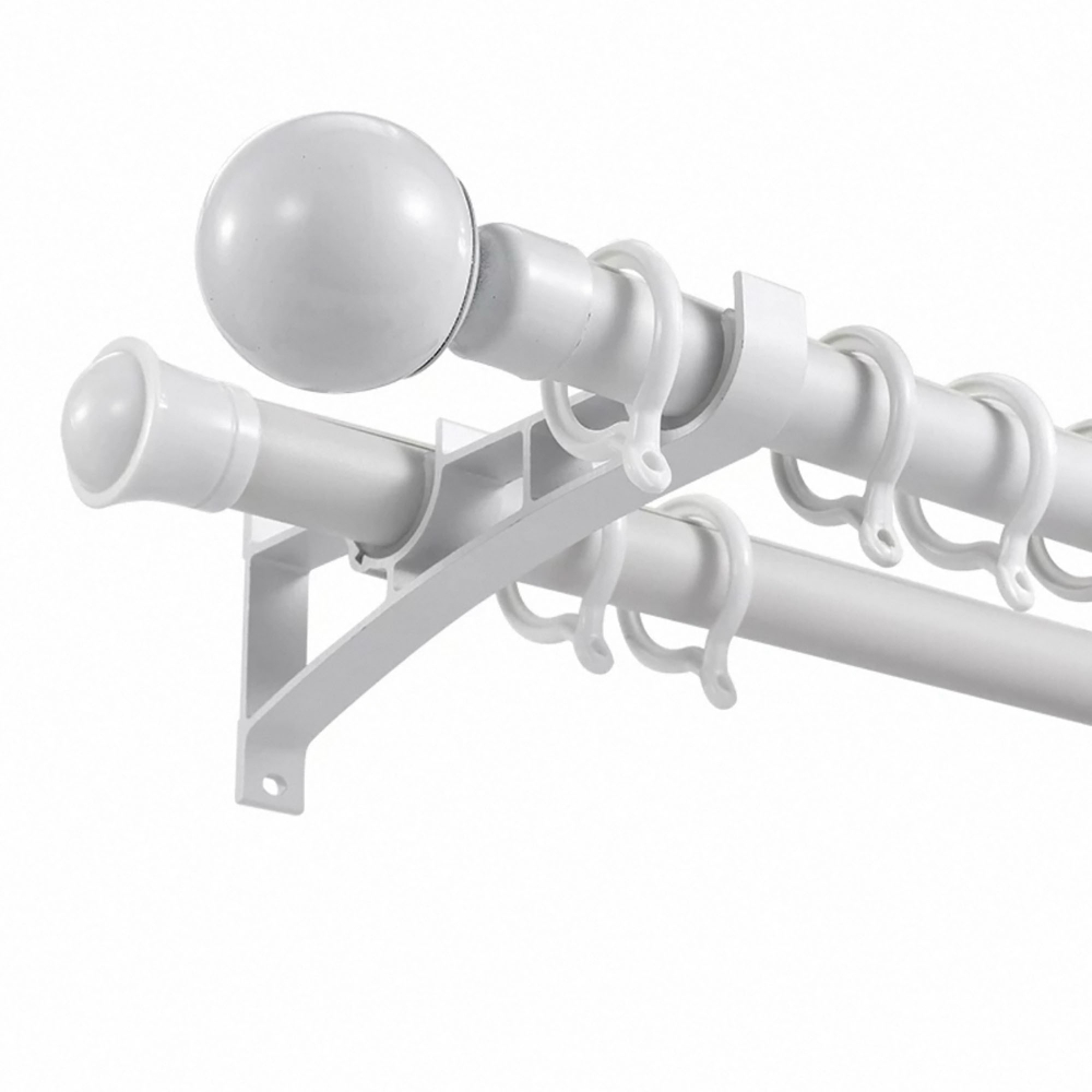 Карниз алюминиевый для штор, Однорядный Двухрядный, крючковый