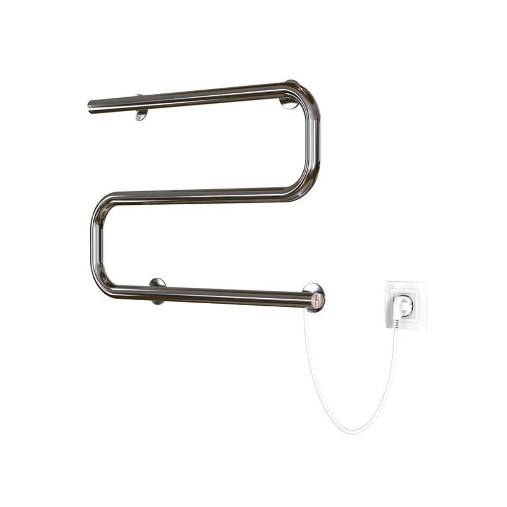 Полотенцесушитель MIXLINE SIMPLE S 40x60 (кнопочный выкл, 146 Вт) ХРОМ