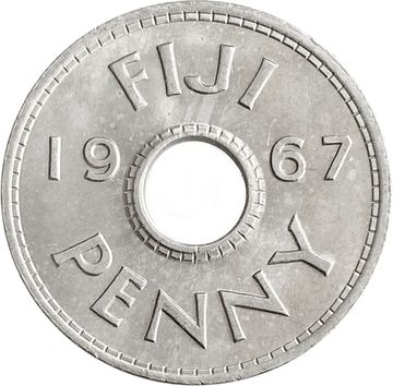 1 пенни 1967 Фиджи