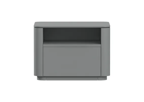 Тумба прикроватная Tammi 1 полка 1 ящик ширина 50 см (серый)