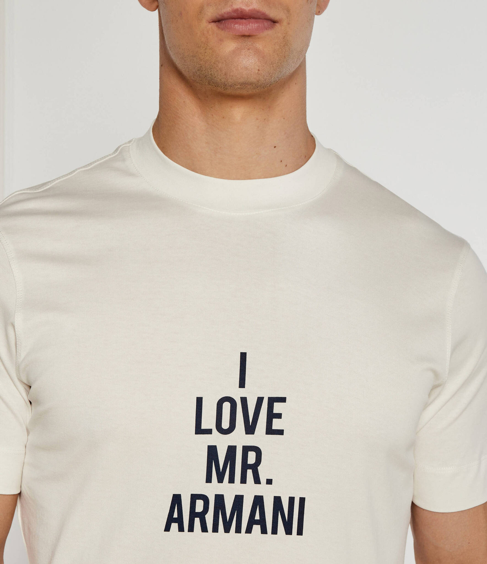 Футболка Emporio Armani - экрю(6D1TC9 1JOCZ)