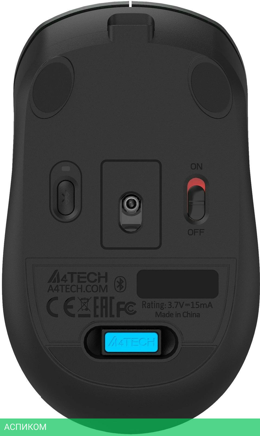 Мышь A4Tech Fstyler FB26CS Air 2 Smoky Grey