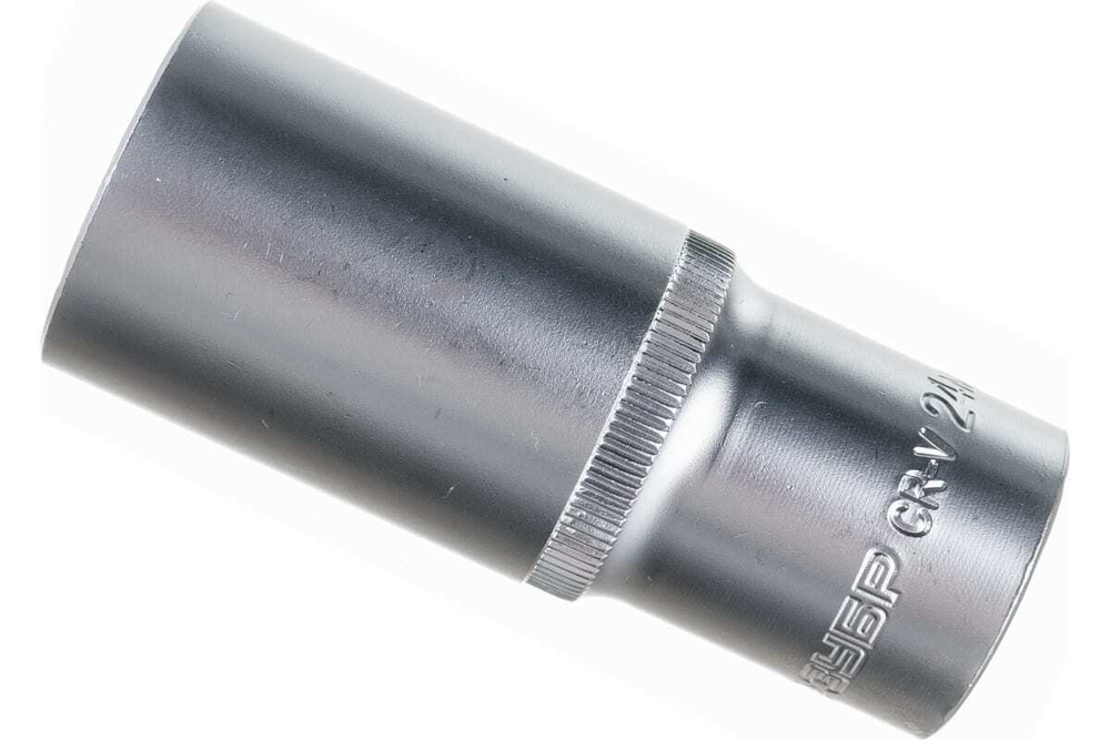 Головка торцовая удлиненная МАСТЕР (24 мм; 1/2"; Cr-V; FLANK) Зубр 27726-24
