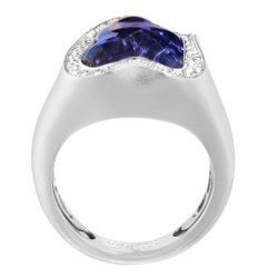 Кольцо с Танзанитом и Бриллиантами, R0033-34/1