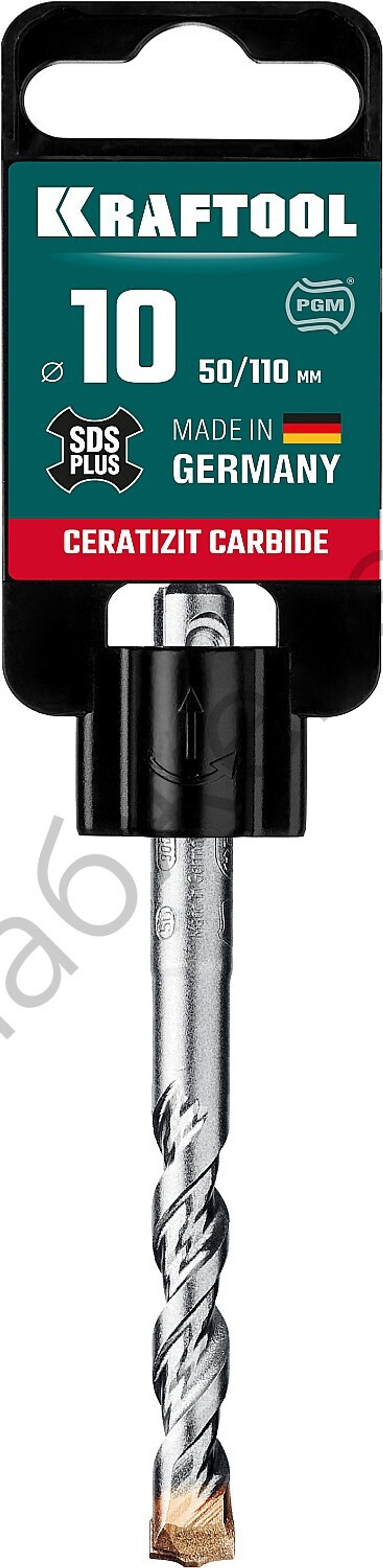 KRAFTOOL CERATIZIT CARBIDE 10 х 110 мм, SDS-plus бур (29320-110-10)