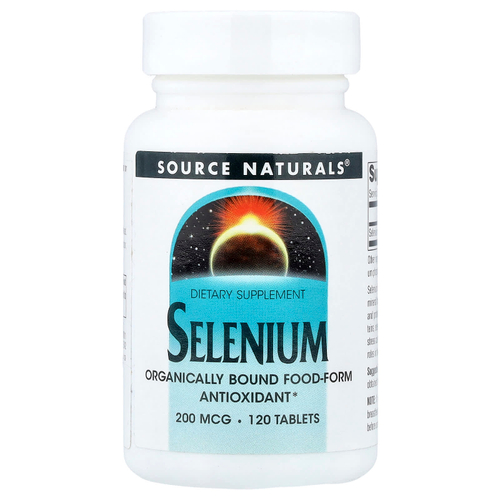 Source Naturals, Селениум, 200 мкг, 120 таблеток