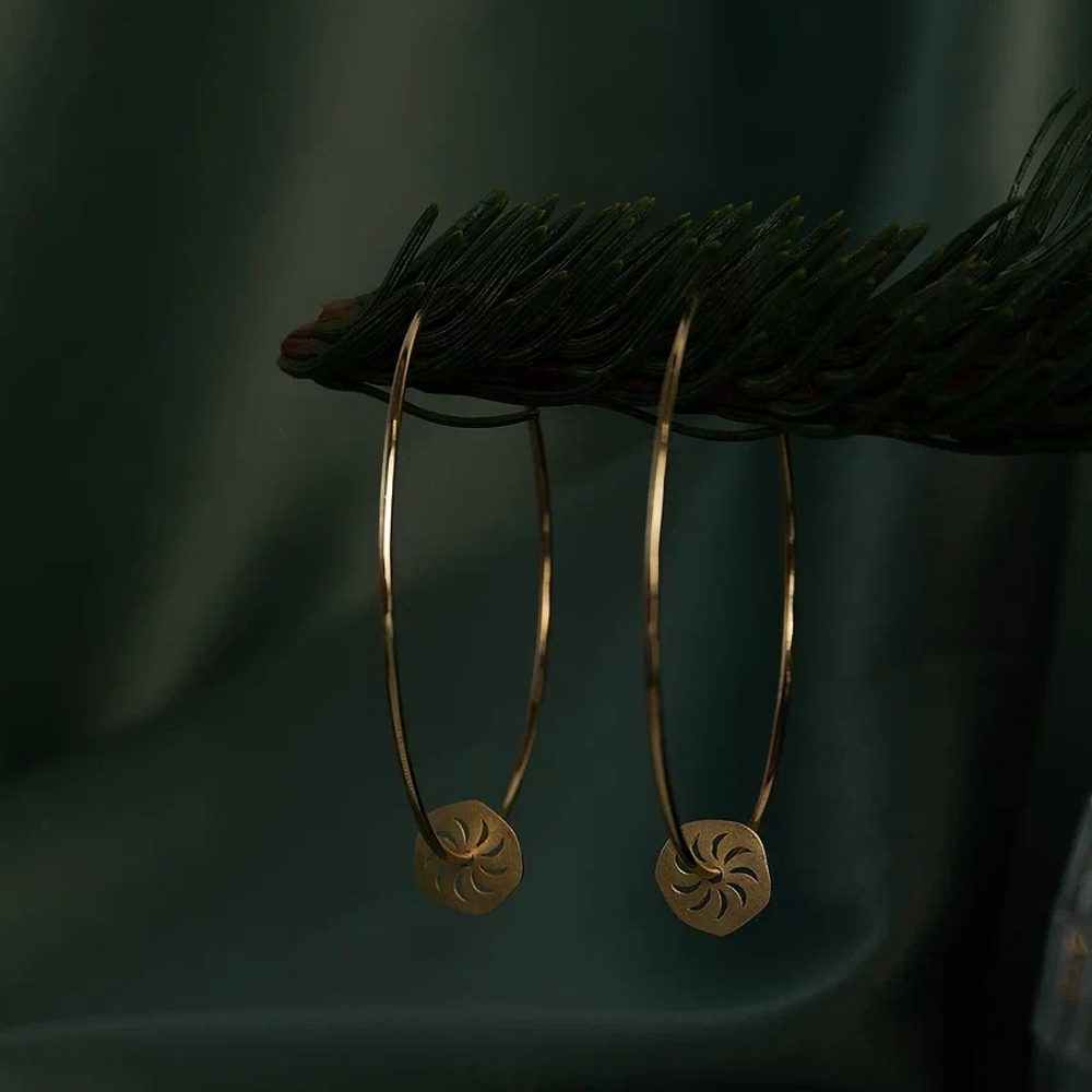 Серьги-хупы ANTU