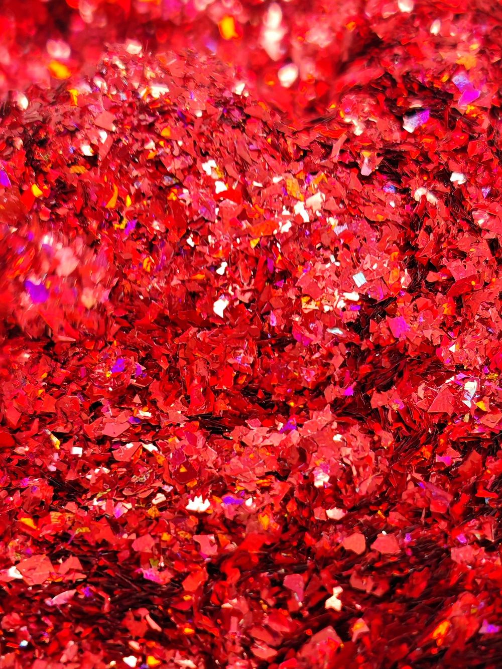 Хлопья - слюда 88810 Красный голографик - для литья изделий и творчества