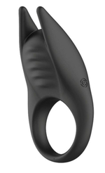 Черное эрекционное виброкольцо Lucas II с пультом ДУ (Цвет: черный)