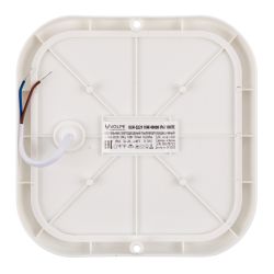 ULW-Q229 18W-4000K IP65 WHITE Светильник светодиодный влагозащищенный. Квадрат. Белый свет 4000K. 155×155×37мм. Корпус белый. ТМ Volpe