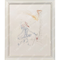 Дали Сальвадор. Сирано де Бержерак и Роксана. Бумага, литография, 1972