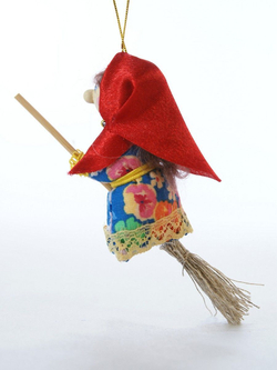 Кукла-подвеска Баба-Яга