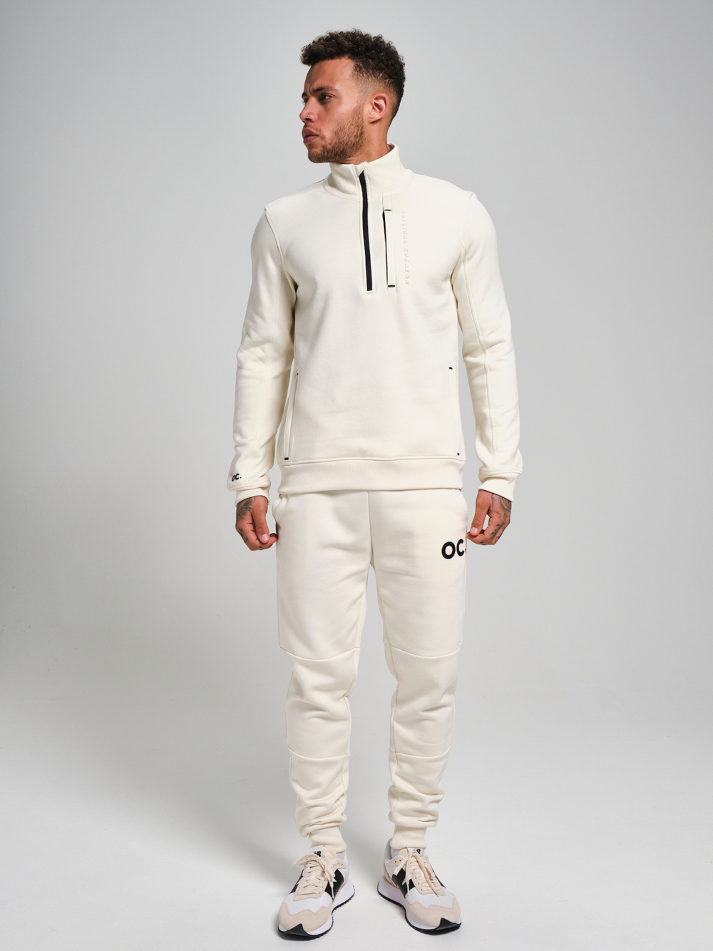 Свитшот с короткой молнией ORIGINAL CREATOR HALF ZIP, Молочный