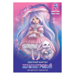 Картон перламутровый 8л.8цв. 200х285 мм "Алиса" (Феникс+)