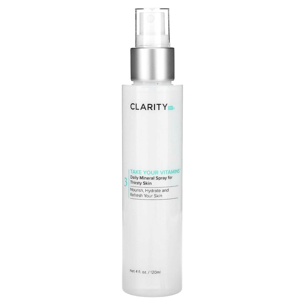 ClarityRx, Возьмите Your Vitamins, ежедневный минеральный спрей для тусклой кожи, 120 мл (4 жидк. унции)