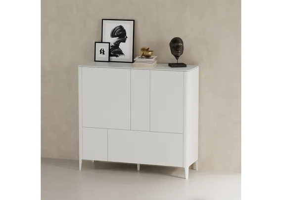 Шкаф Type 3 двери 2 ящика высота 135 см (светло-серый)