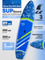 Сапборд широкий Uwithme Starfish blue 350x89x15 см