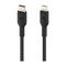 Кабель Belkin Boost Charge Braided USB-C/Lightning, 2 м, черный (CAA004bt2MBK)