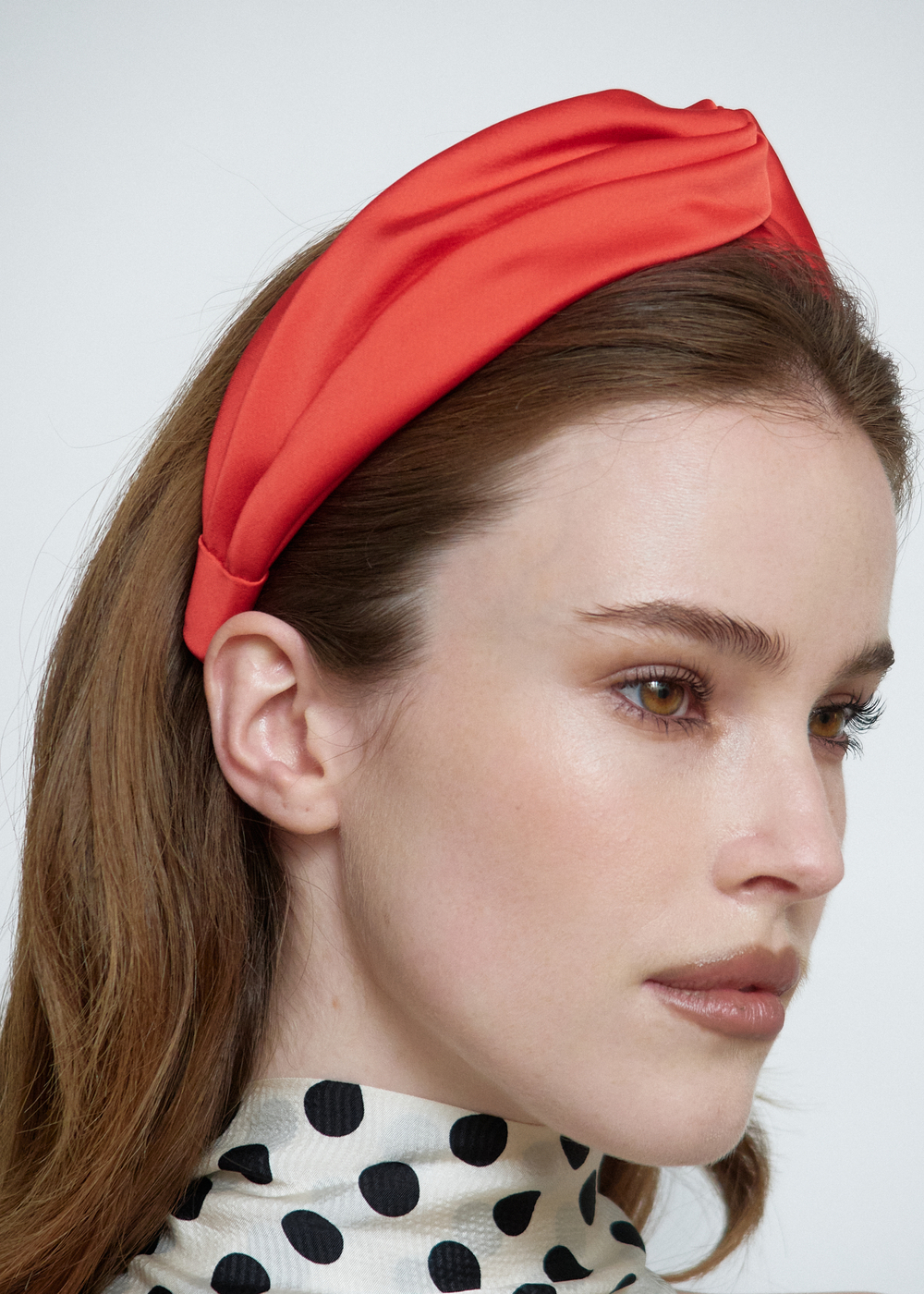 Ободок-узел красный