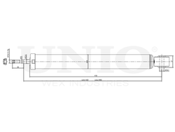 Амортизатор газовый задней подвески UNIO SAB-10742