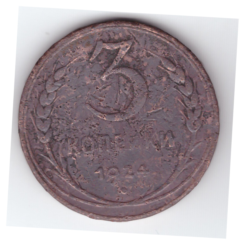 3 копейки 1924 года G. №2