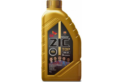 Масло ZIC TOP 5w40 SP A3/B4 (1л) ПАО-синтетика