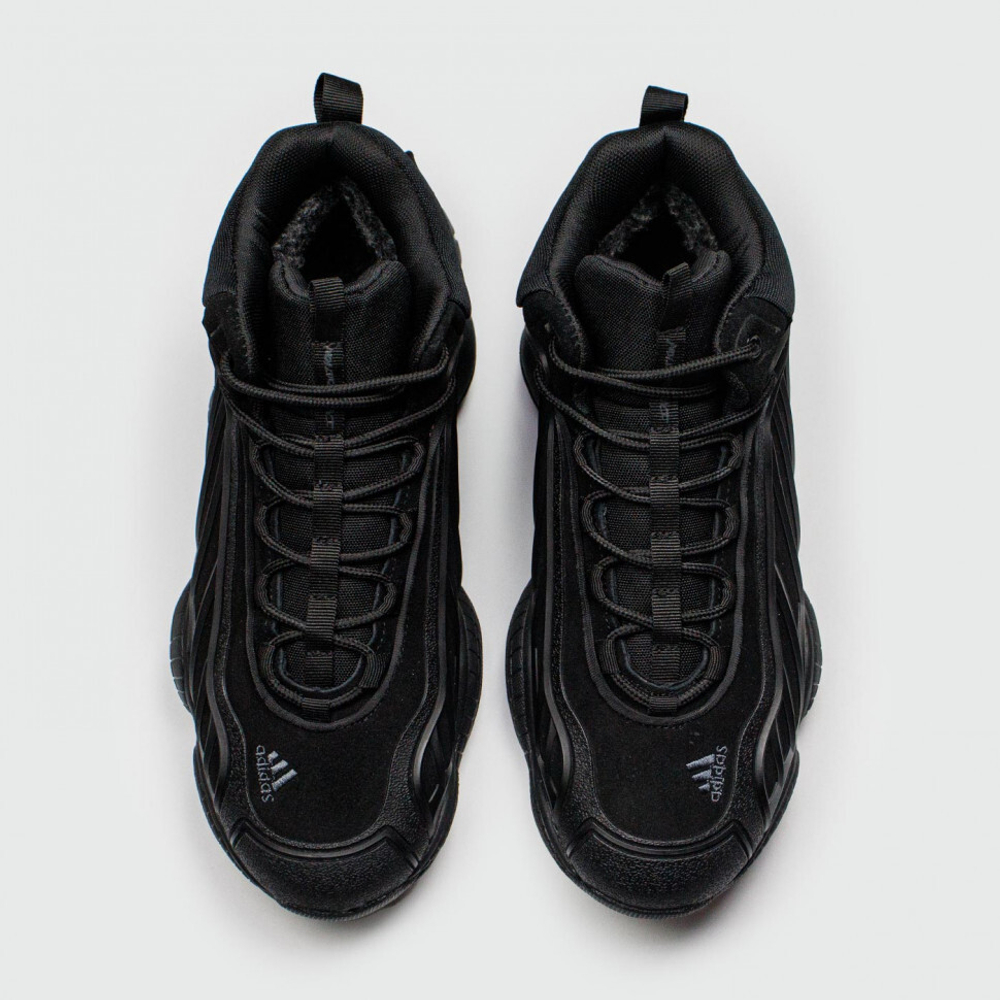 кроссовки Packer x Adidas FYW Intimidation Triple Black Winter