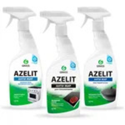 Комплект Grass Azelit, Azelit казан, Azelit spray для стеклокерамики (три флакона по 600мл)