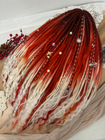 Комплект войлочных дредов с кончиками из козы