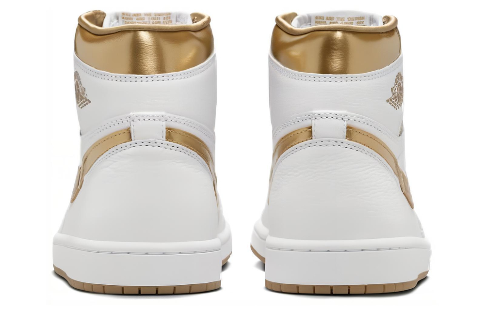 Кроссовки Jordan Air Jordan 1 Og "White And Gold" (Женская размерная сетка)
