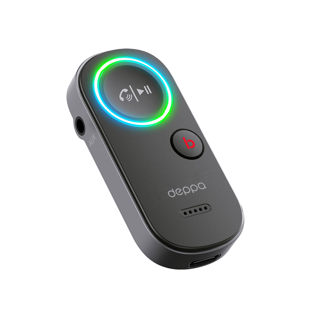Bluetooth ресивер Lite, BT 5.4, ENC, Bass boost, 150 мАч, черный