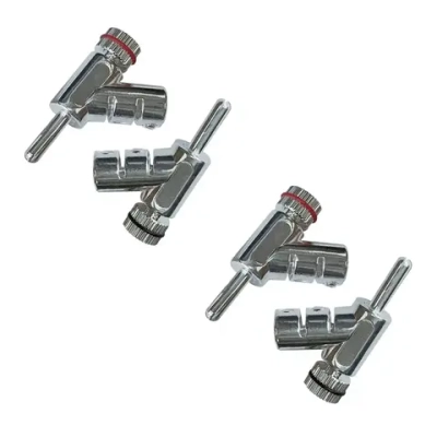 Wireworld Silver Locking Banana plugl (4p.), коннектор "банан", серебр., 4шт. (BANLK04)