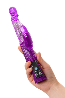 Вибратор с клиторальным стимулятором TOYFA A-Toys High-Tech fantasy, TPR, фиолетовый, 24 см