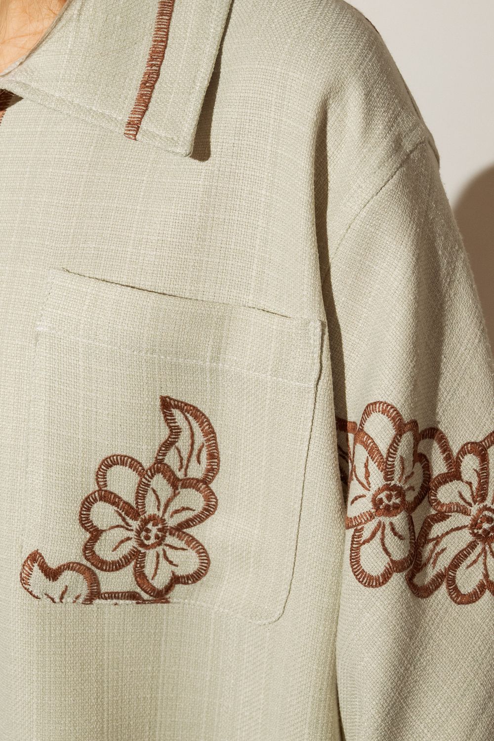 Рубашка Soeurs с Инициалами бежевая