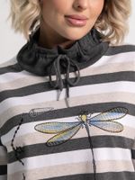 Блуза Сверкающая стрекоза (бежево-серая) Б15284-18М LT Collection