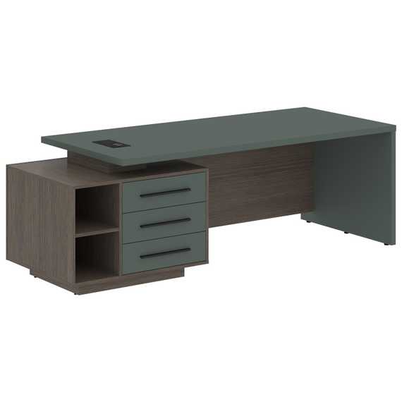 Стол руководителя с тумбой VCT 2390(L)  2300х900х750 VELION