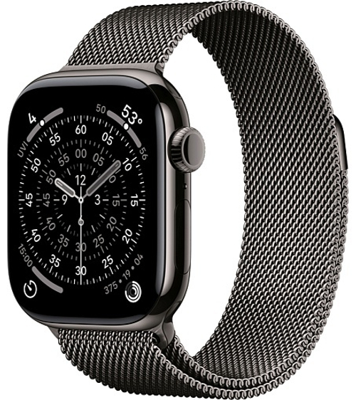 Apple Watch Series 11 42mm Slate Titanium Case with Milanese Loop Slate